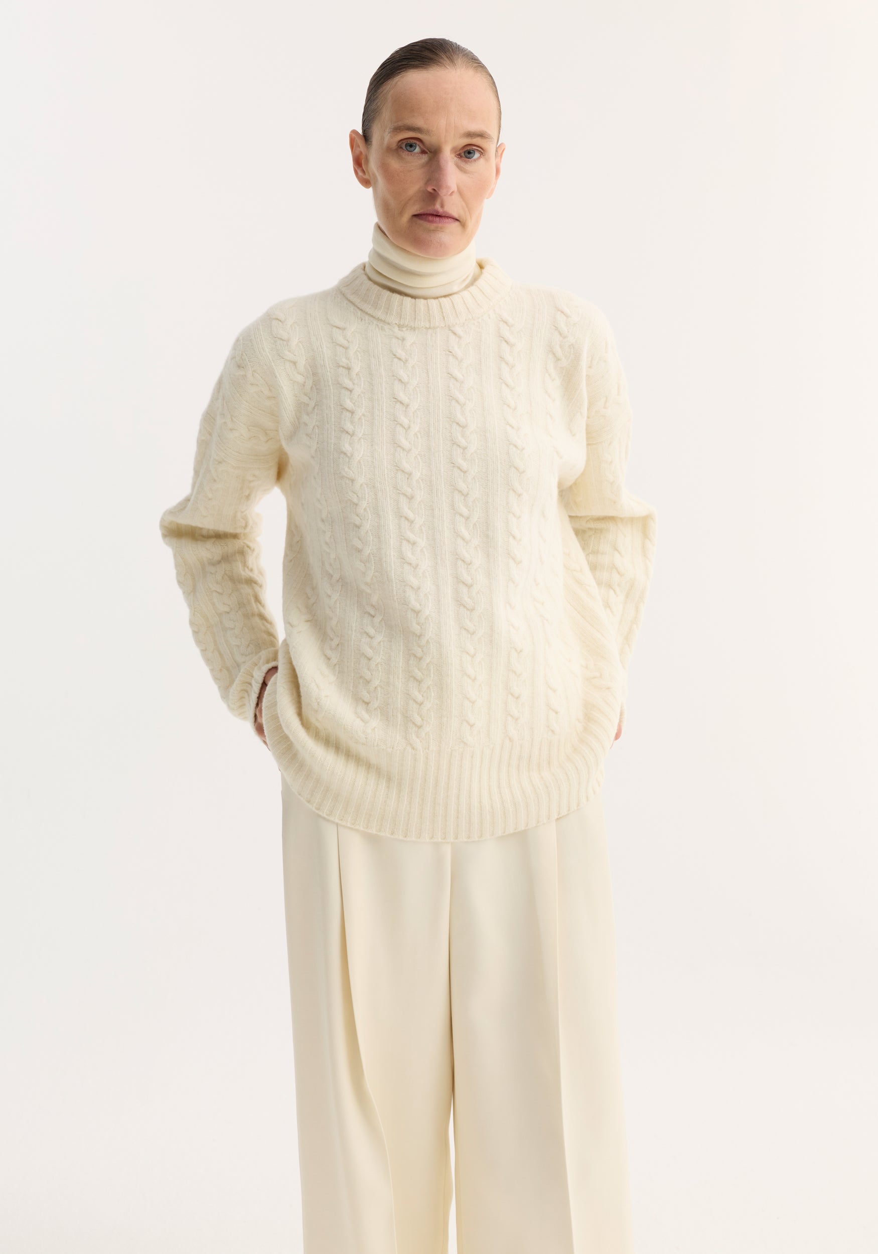 Cable knit jumper– Róhe