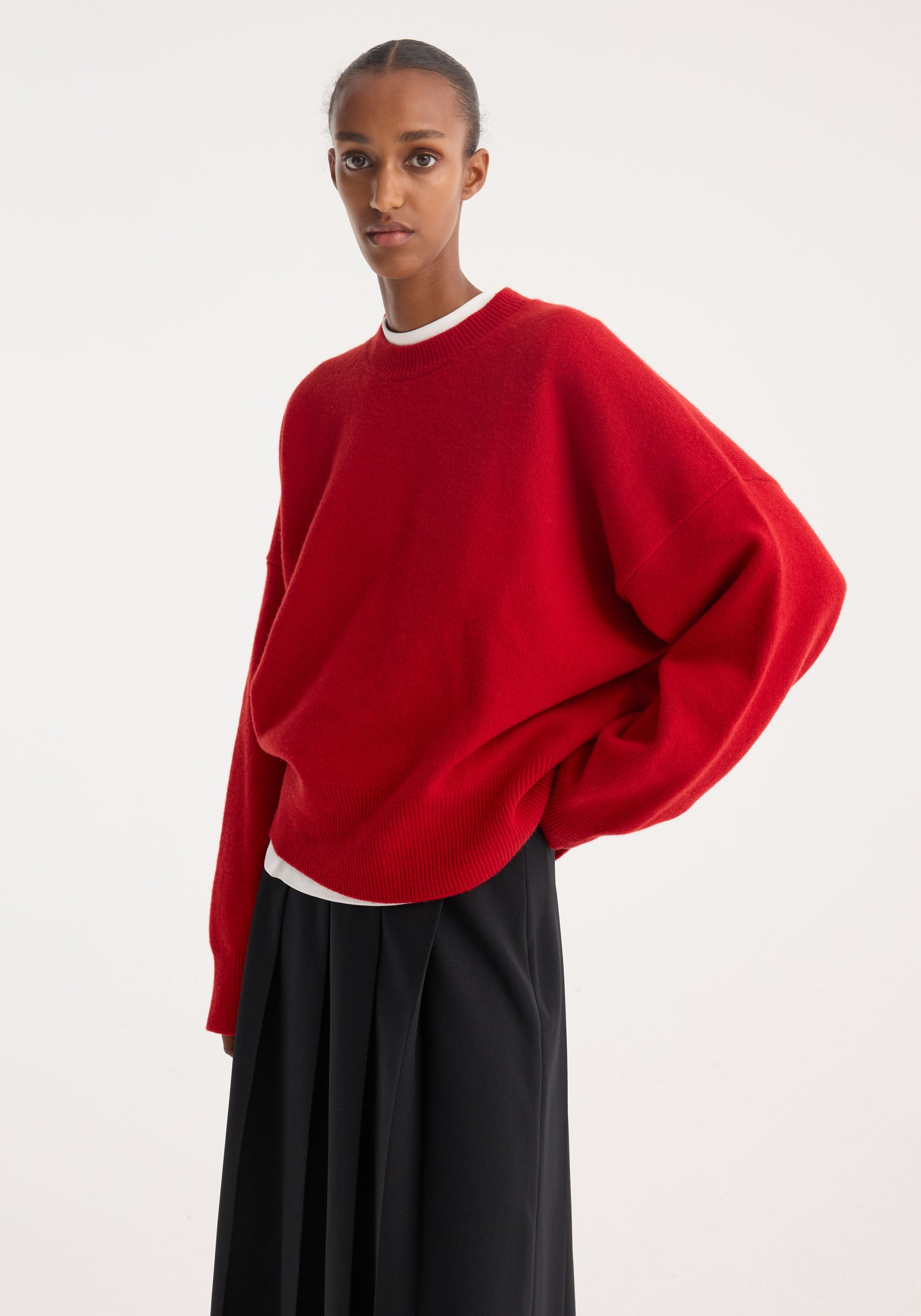 Boiled wool crewneck– Róhe