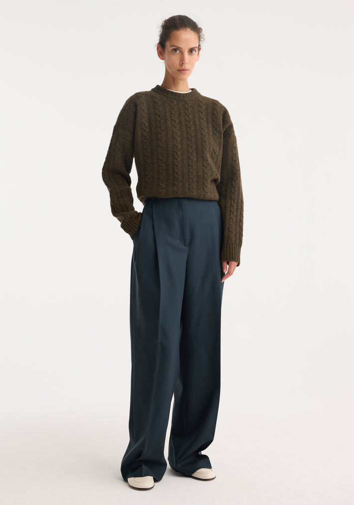 Mid-waist tailored trousers | storm