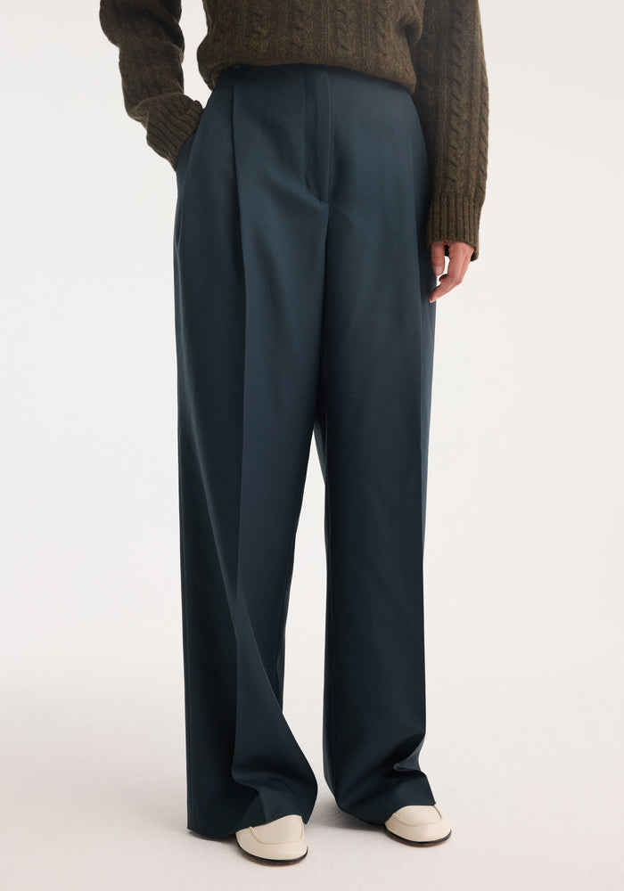 Mid-waist tailored trousers | storm