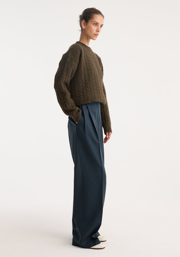 Mid-waist tailored trousers | storm