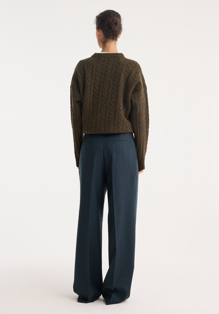 Mid-waist tailored trousers | storm