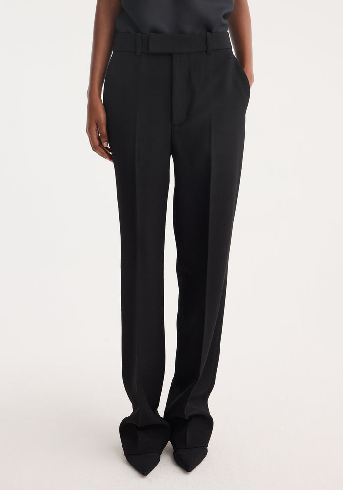 Straight leg trousers | black