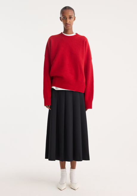 Pleated skirt | black