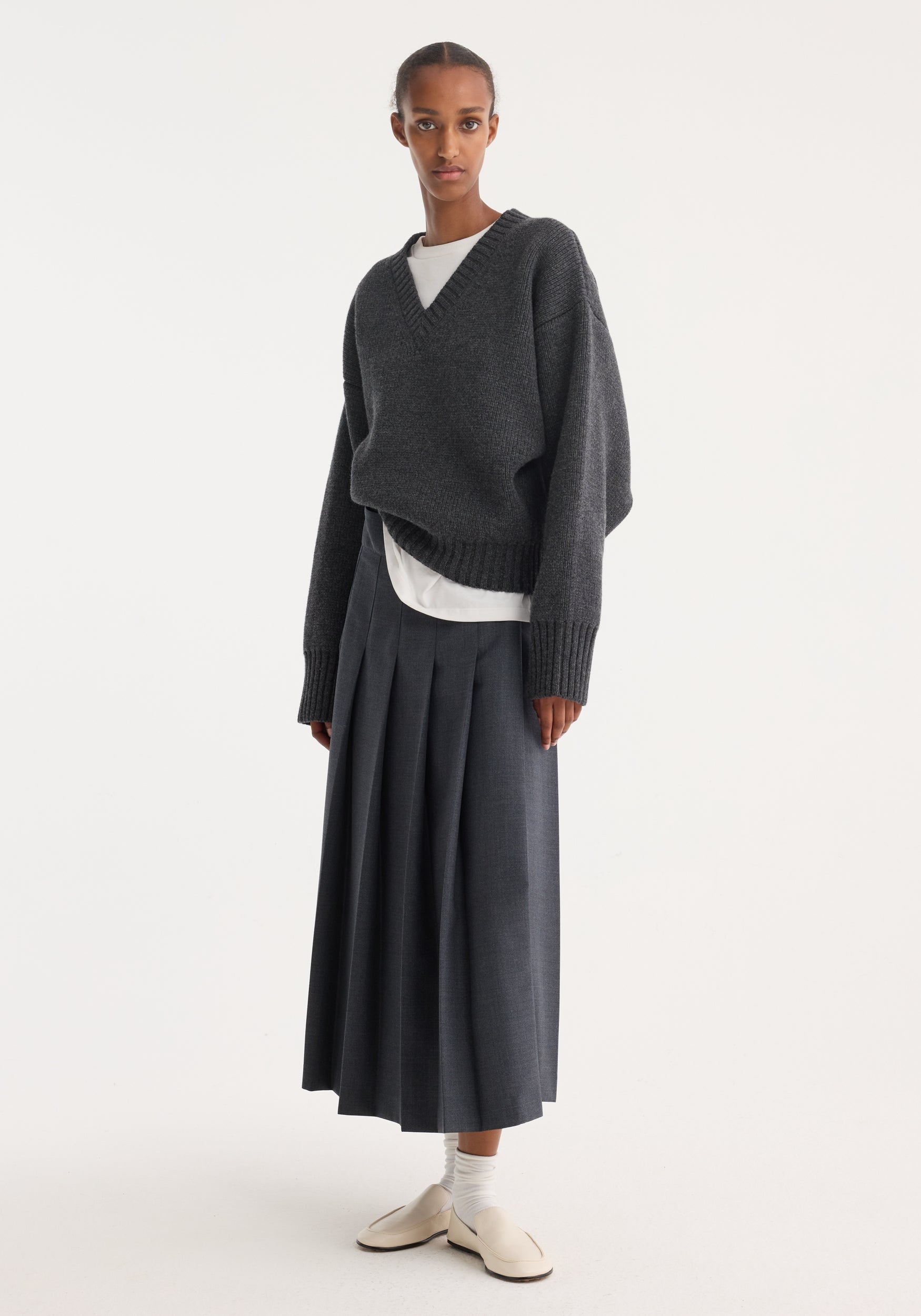 【 BOHEMSEO 】pleated wrap skirt BOHEMSEO 】pleated wrap skirt Pleated Wrap Skirt – HYEIN SEO