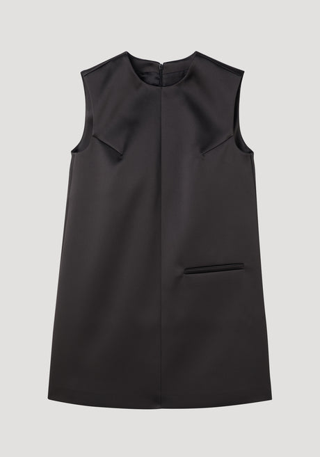 Sculptural cape dress | black