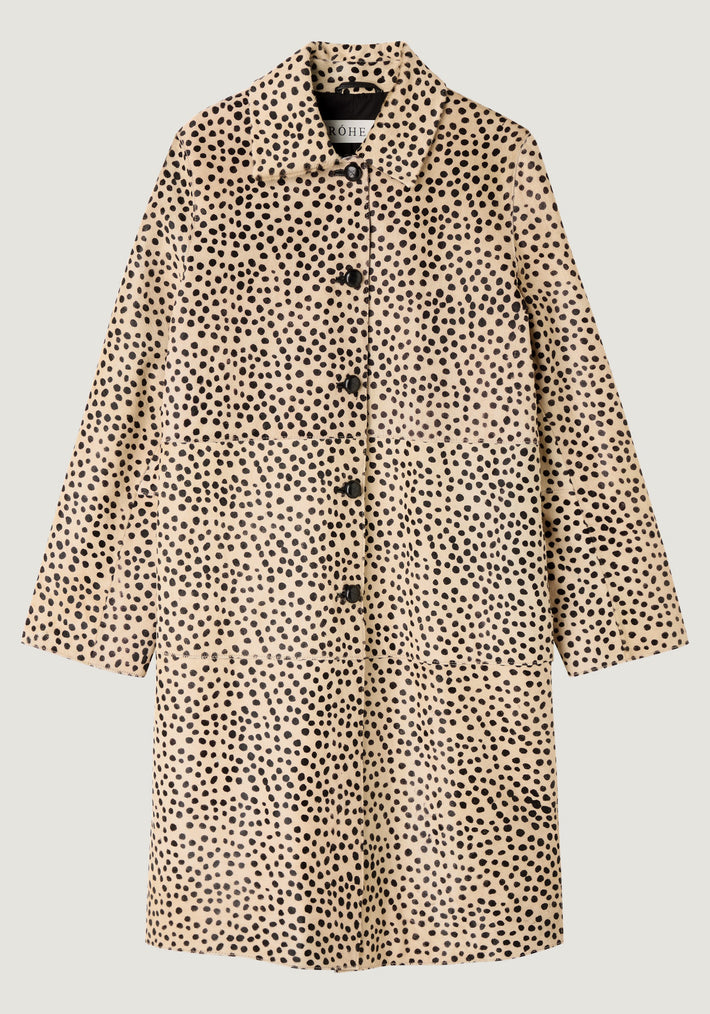 Pony hair coat | cheetah