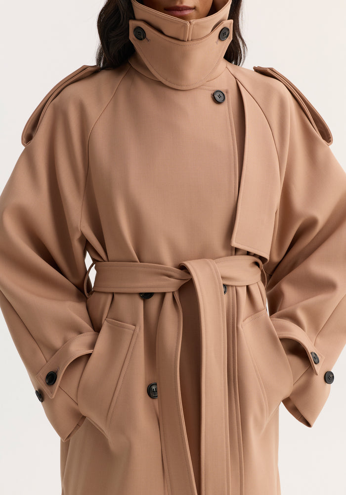 Oversized classic trench | powder