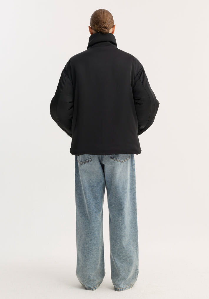 Padded puffer jacket | black
