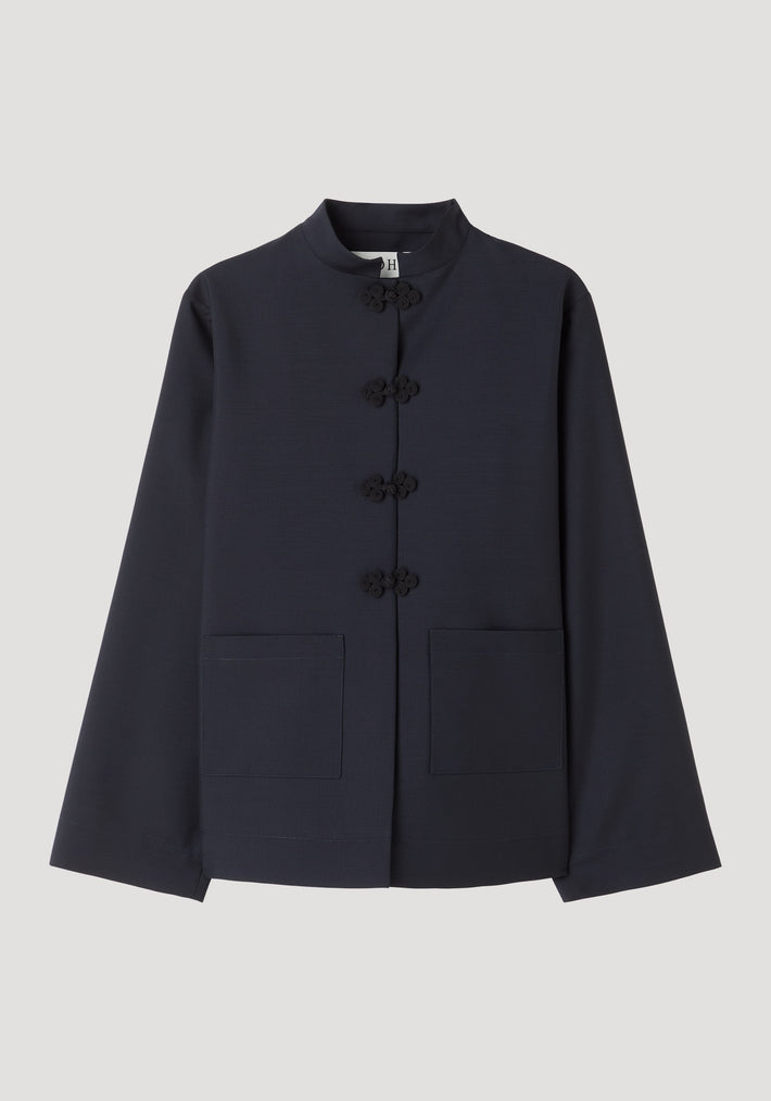 Mandarin jacket | navy