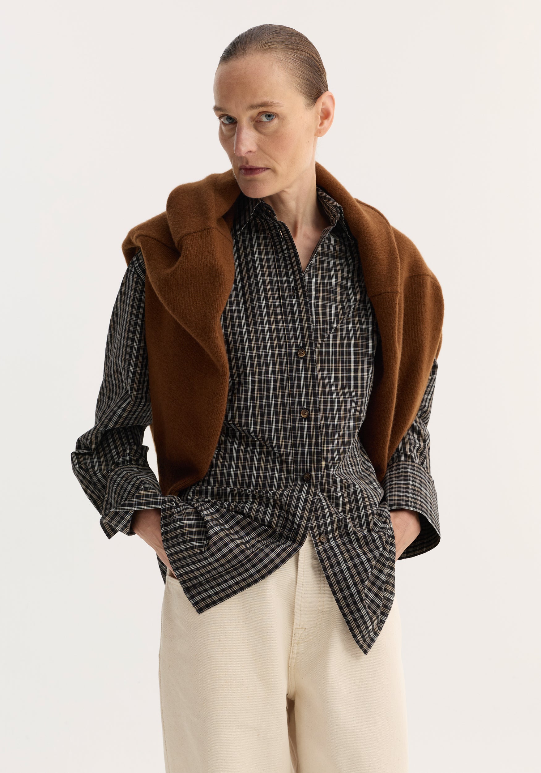 Checked shaped shirt– Róhe