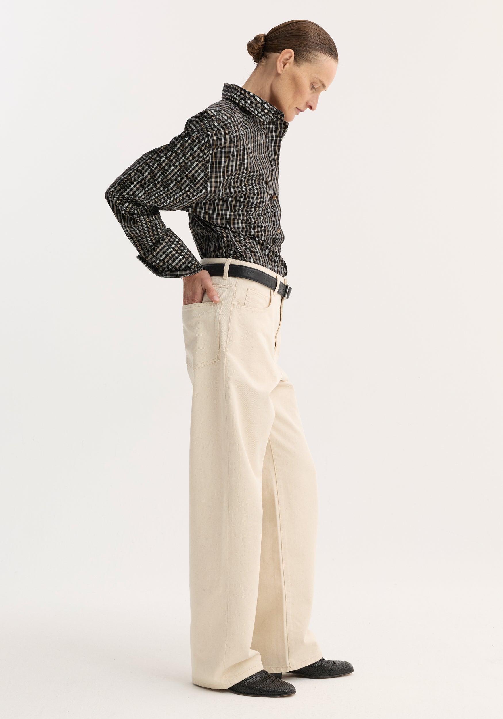 Checked shaped shirt– Róhe