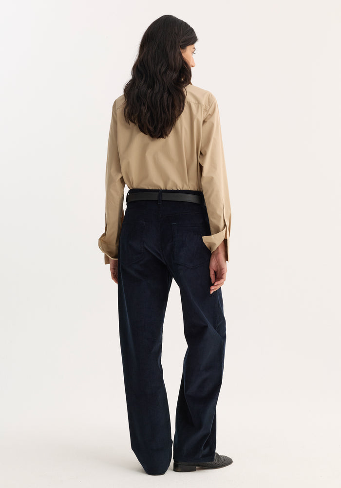 Double collar shirt | wheat