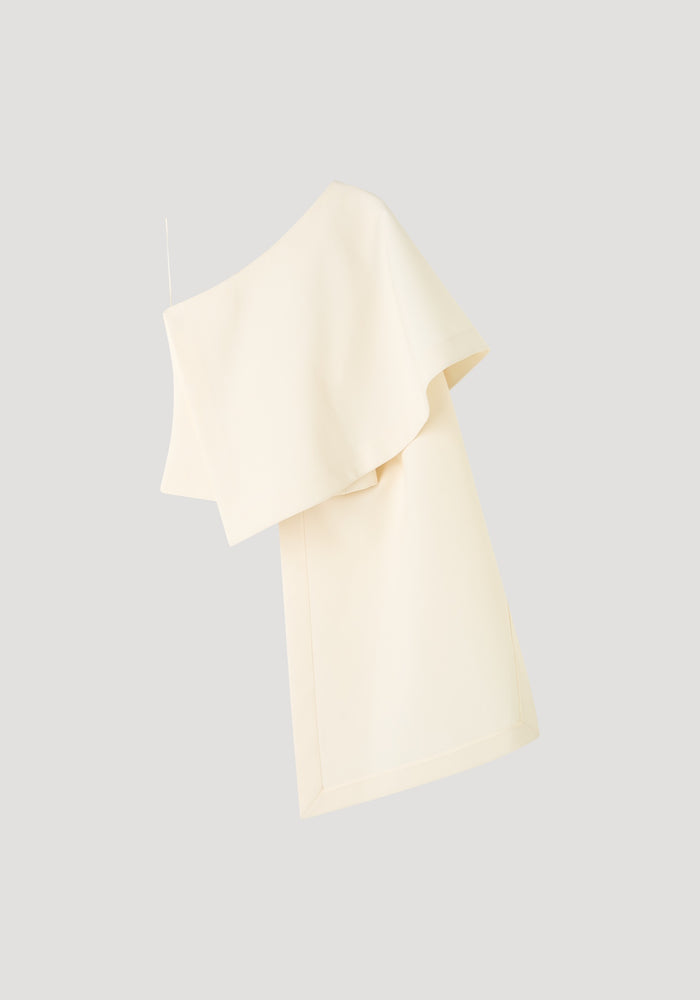 Draped cape top | cream