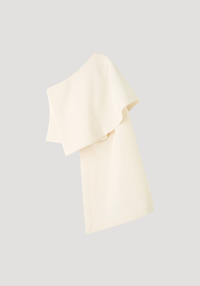 Draped cape top | cream
