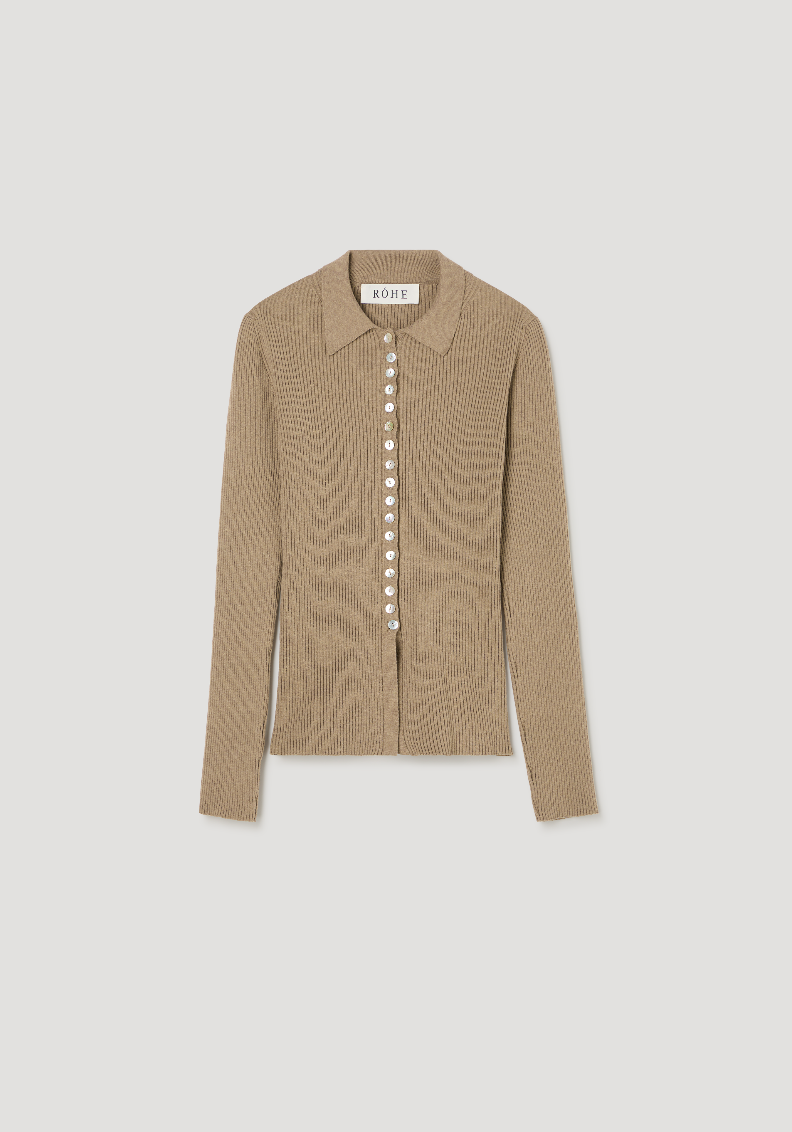 Elongated rib cardigan– Róhe