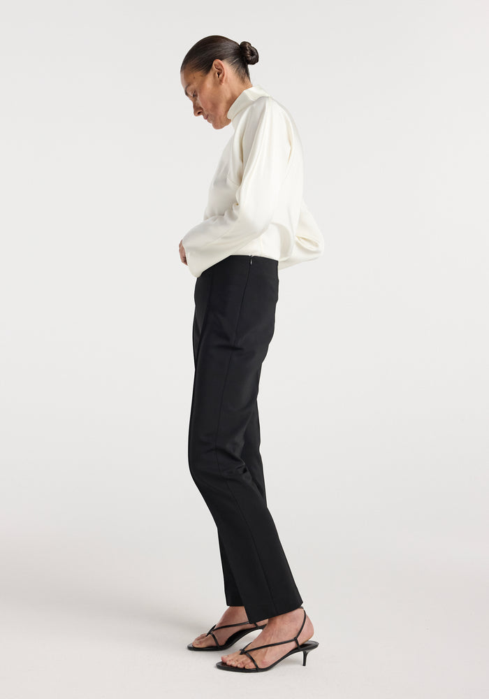 Cigarette leg trousers | black