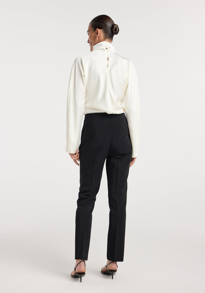Cigarette leg trousers | black