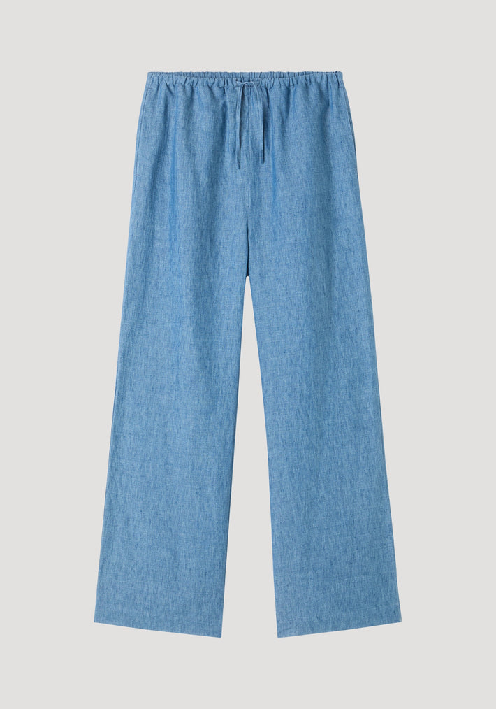 Relaxed fit trousers | ocean blue