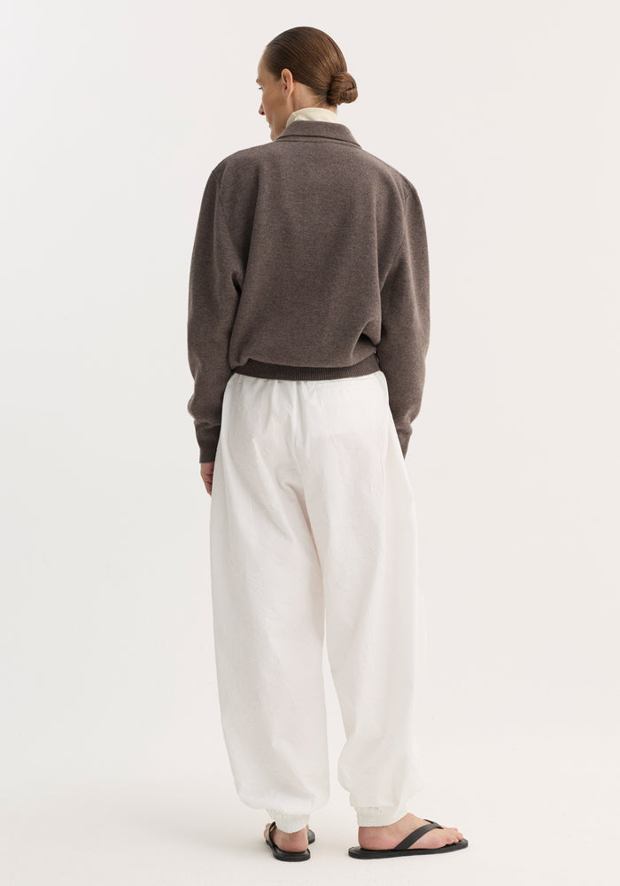 Loose fit track pants | optic white