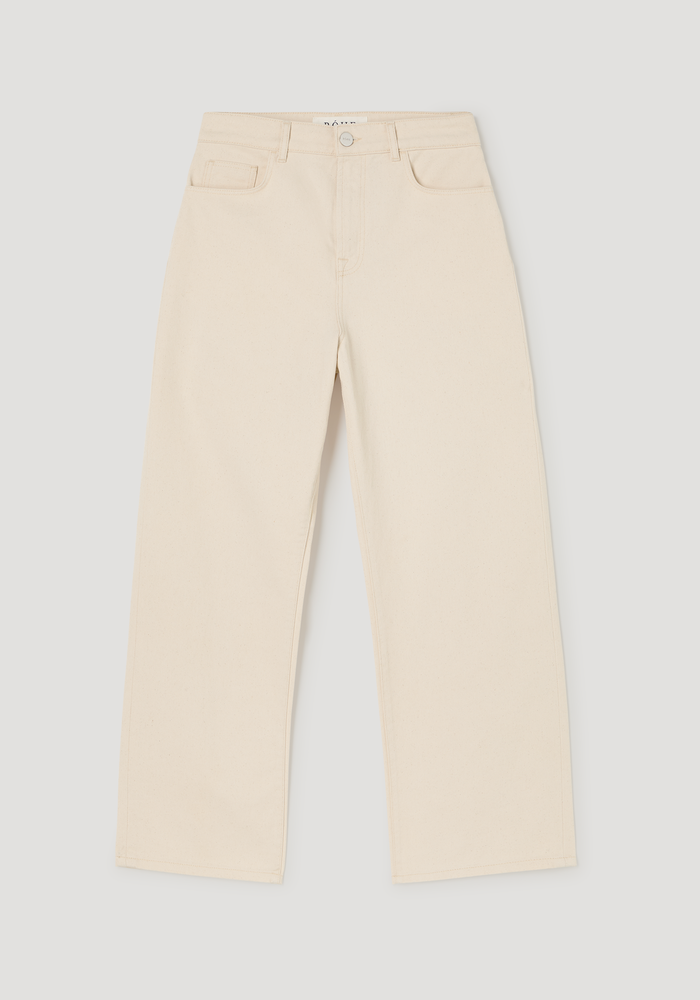 Baggy fit denim | ecru