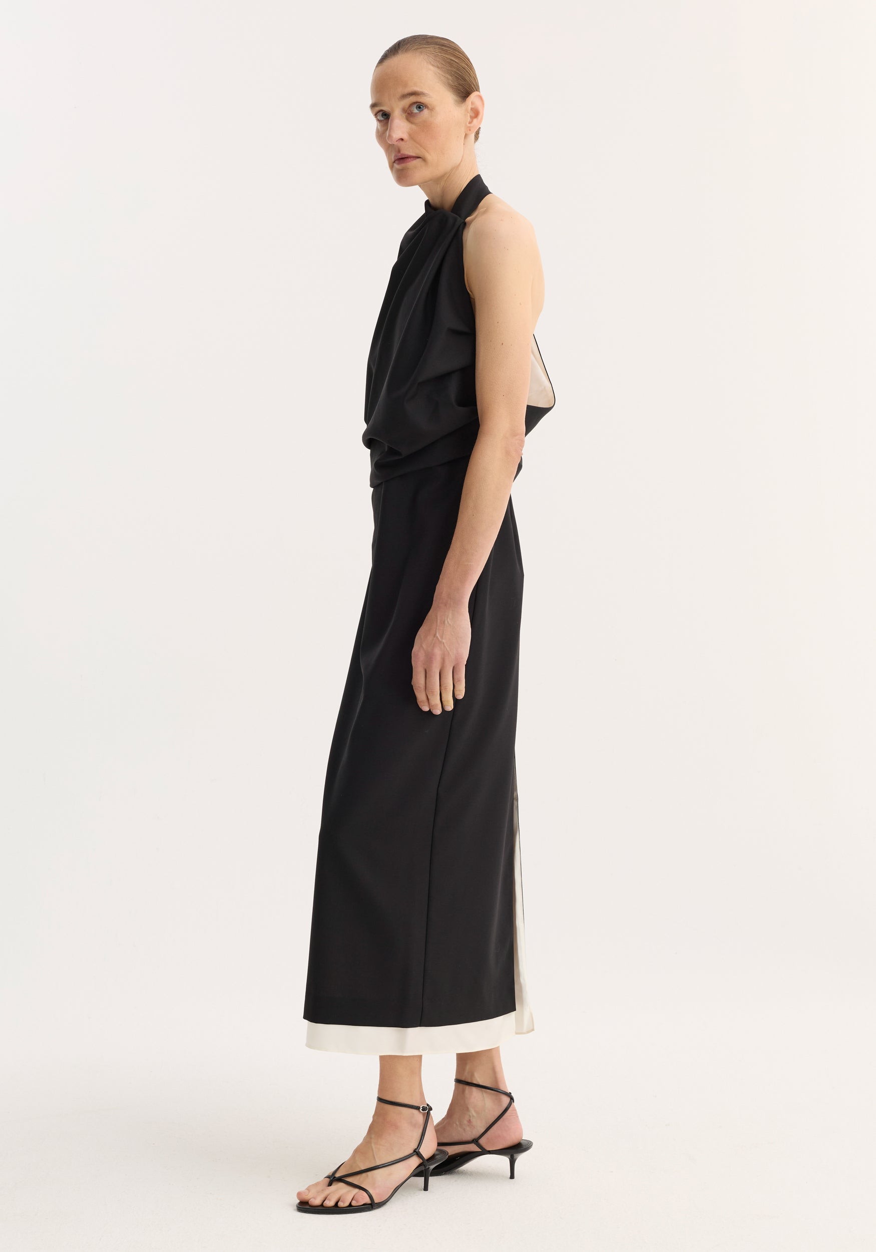 olive green silky dress Petal and Pup Women's Ricki Maxi Dress