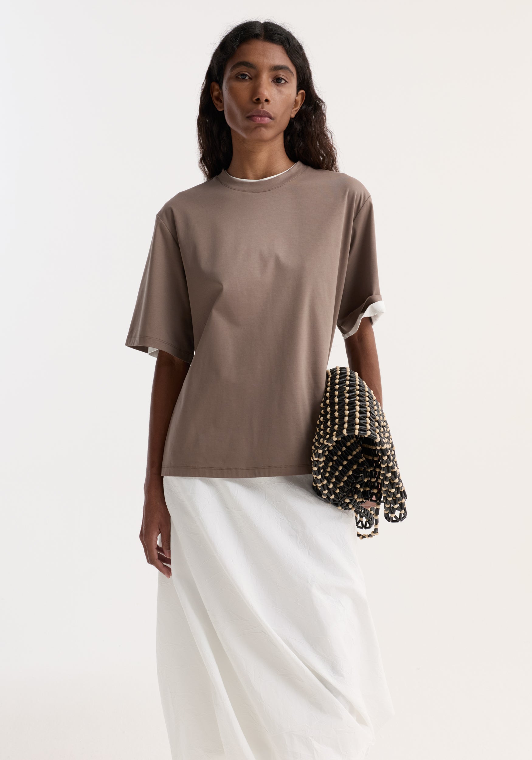Oversized cotton silk t-shirt– Róhe