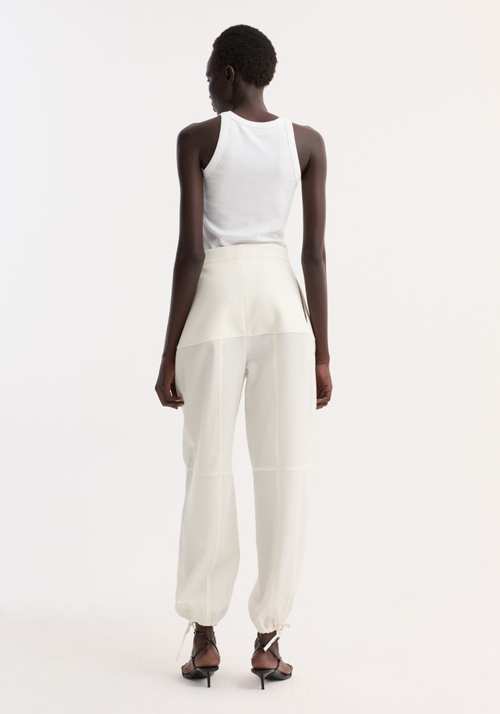 Sculptural trousers | off white
