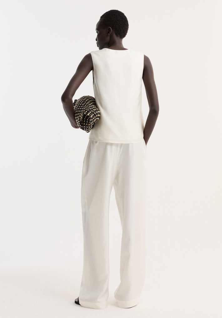 Silk pyjama trousers | cream
