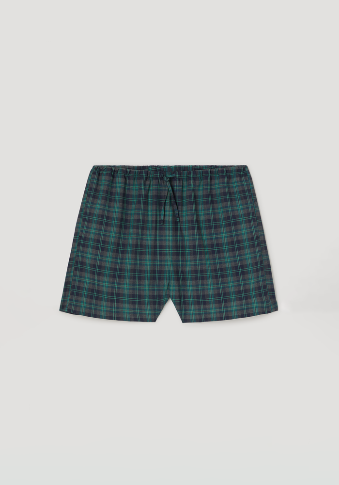 Check boxer shorts | retro green check