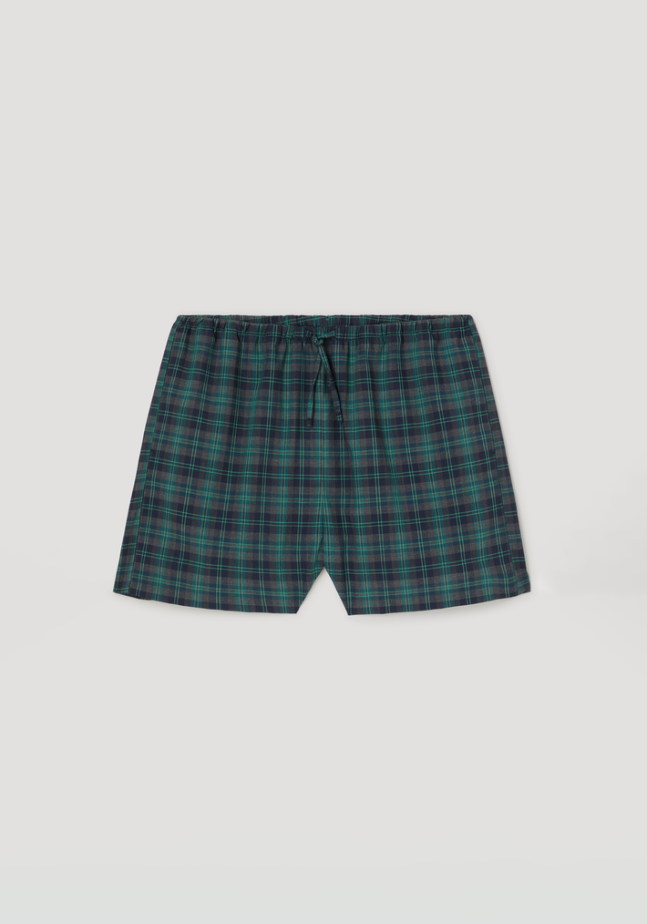 Check boxer shorts | retro green check