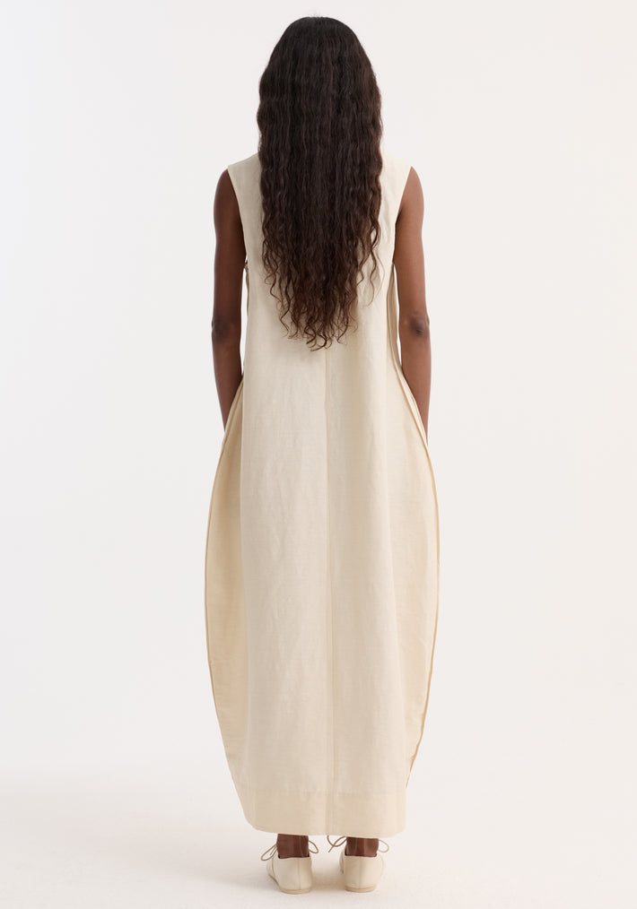 Hourglass linen silk dress | butter