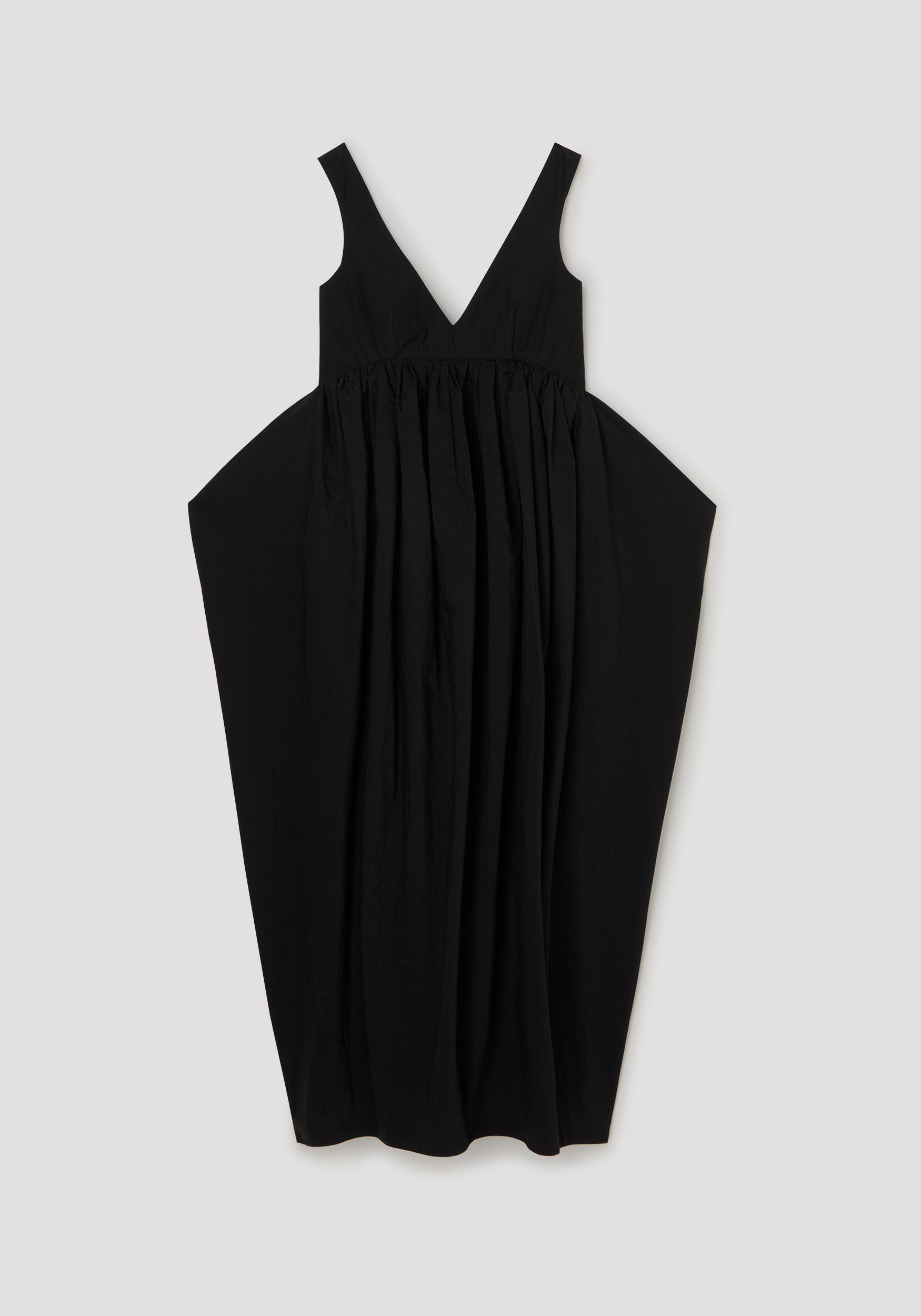 Sculptural textured cotton dress