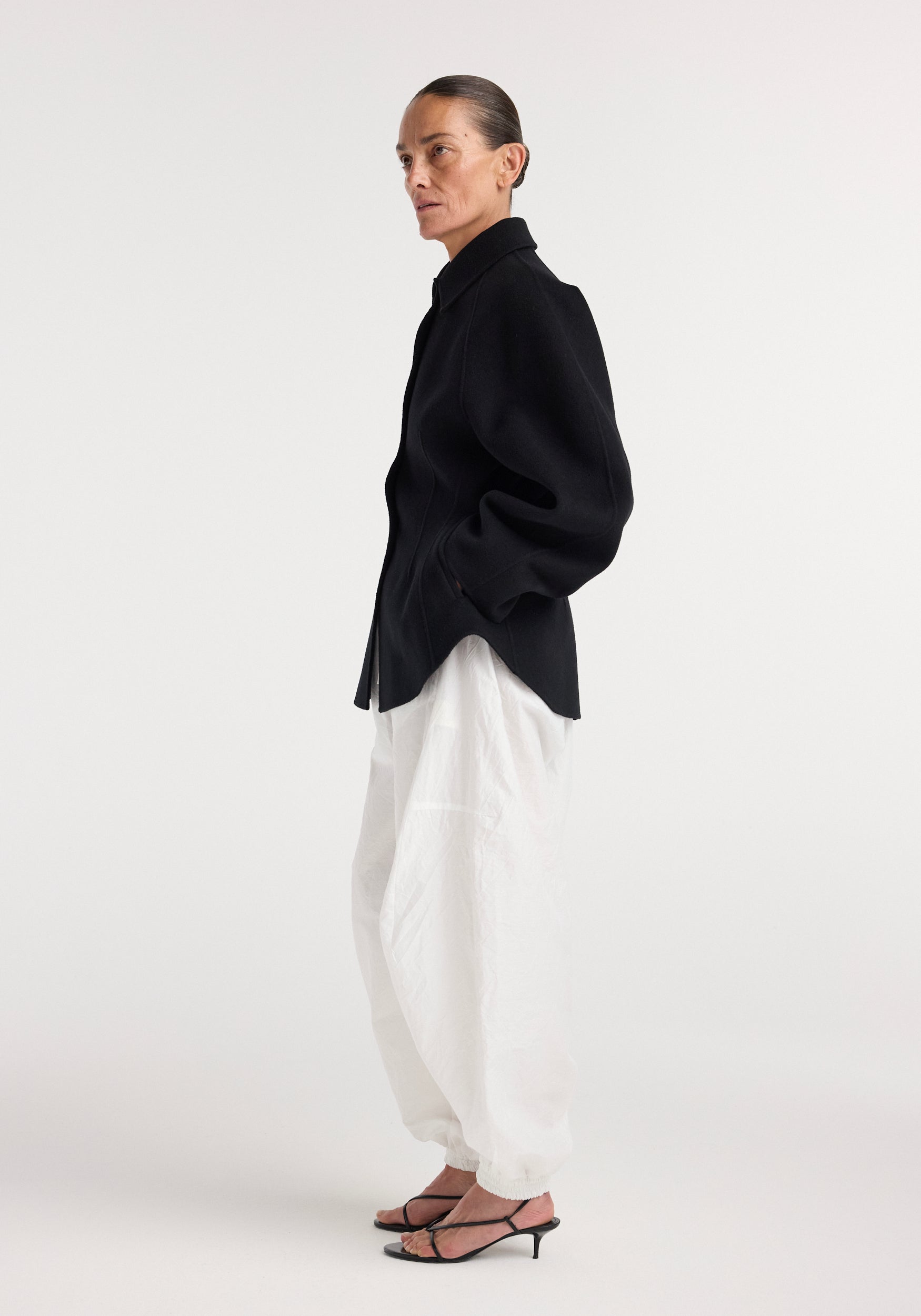 ジャケット・アウター 90s  Double-Faced Mandarin Collar JKT Double-faced sculptural jacket– Róhe
