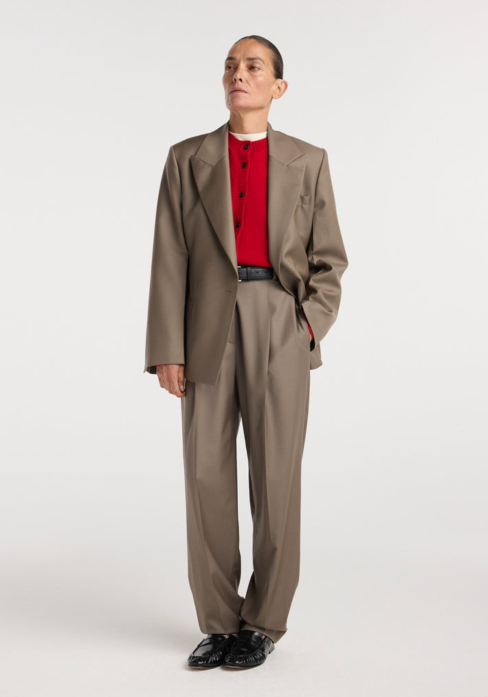 Hourglass shaped blazer | desert brown