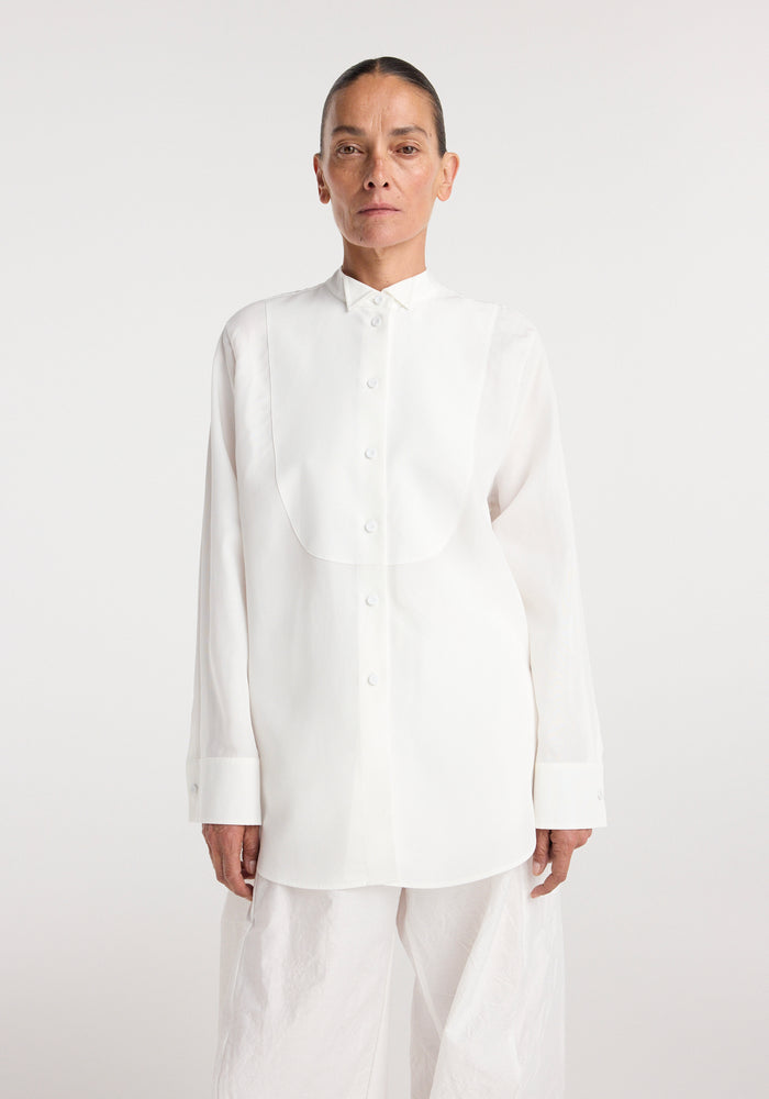 Tuxedo shirt | optic white