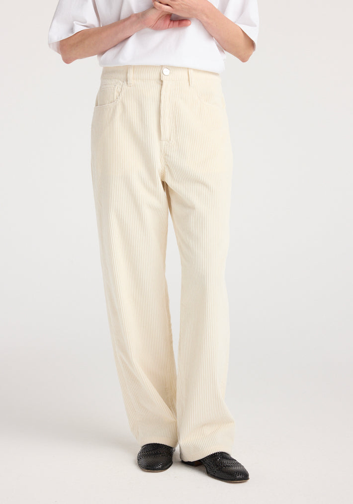 Bruun - Signature baggy corduroy | winter white