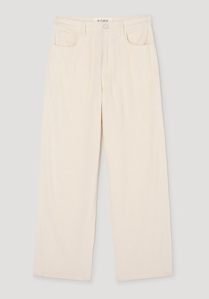 Bruun - Signature baggy corduroy | winter white