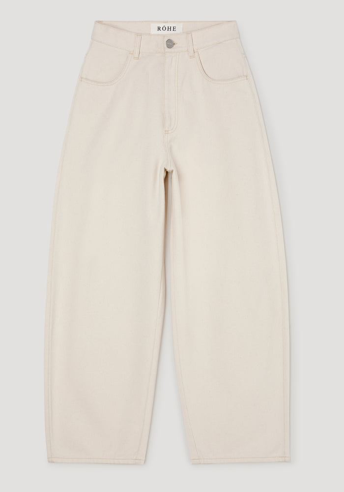 Berber - Barrel leg denim | ecru