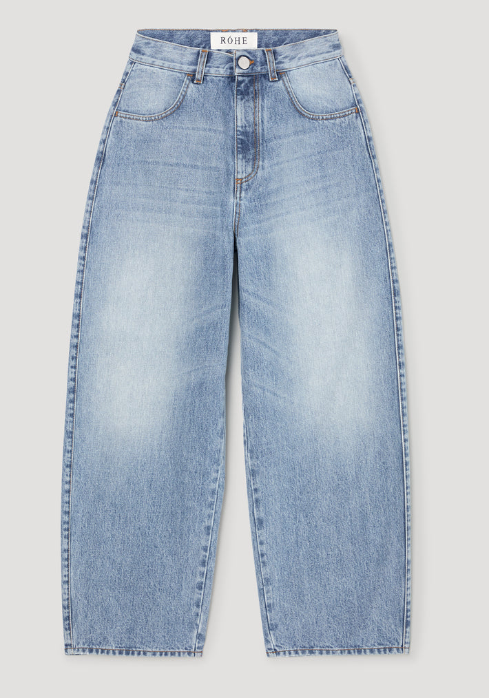 Berber - Barrel leg denim | classic blue