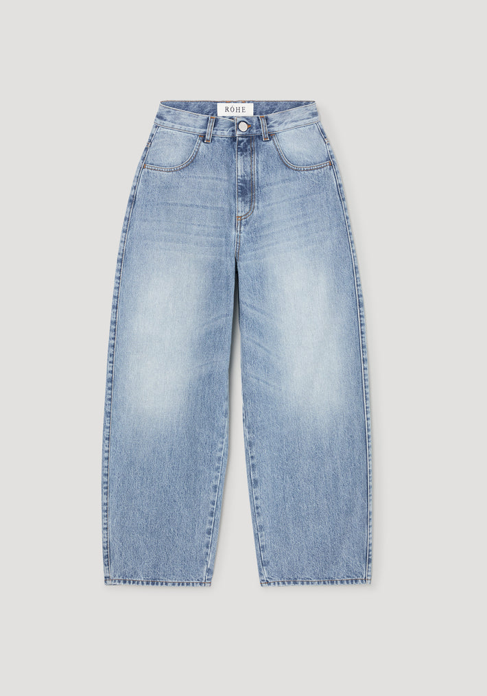 Berber - Barrel leg denim | classic blue