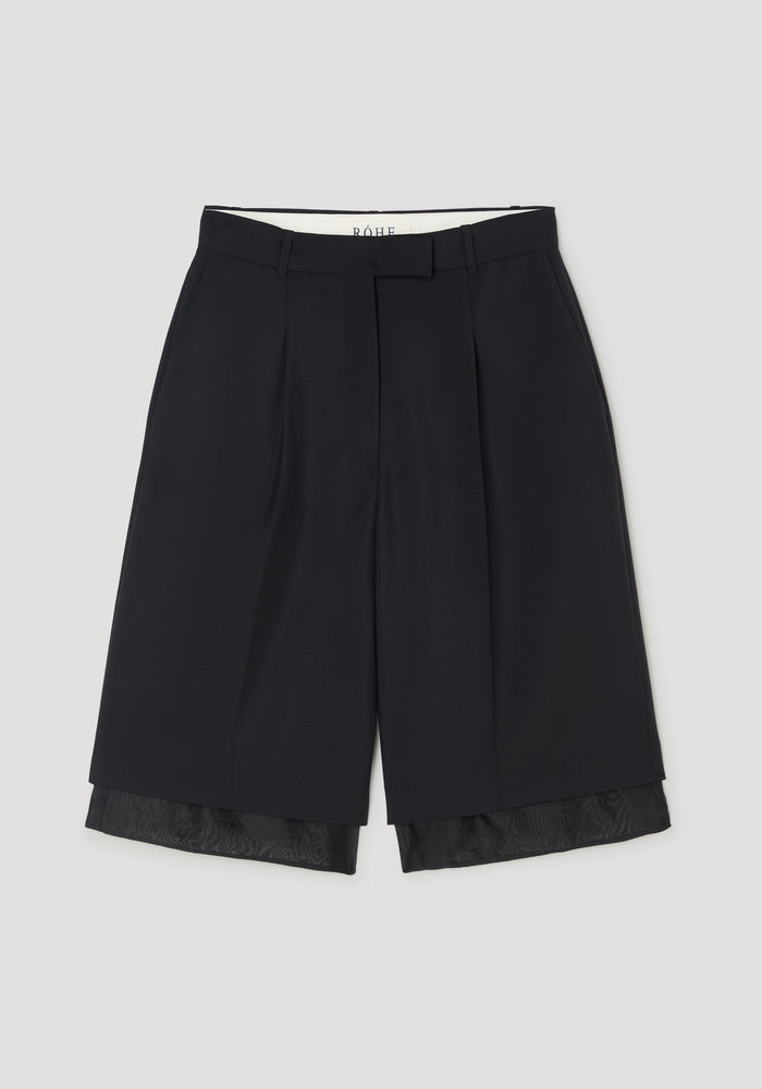 Organza lined shorts | black
