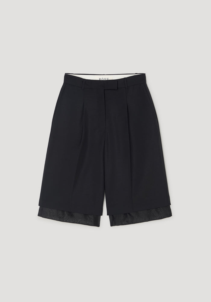 Organza lined shorts | black