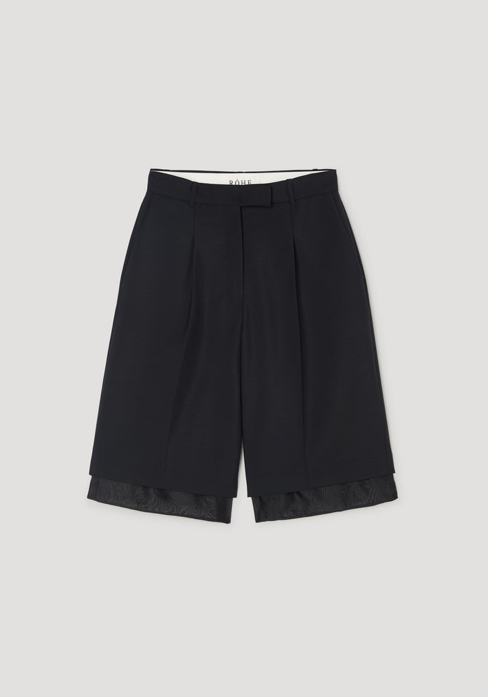Organza lined shorts | black