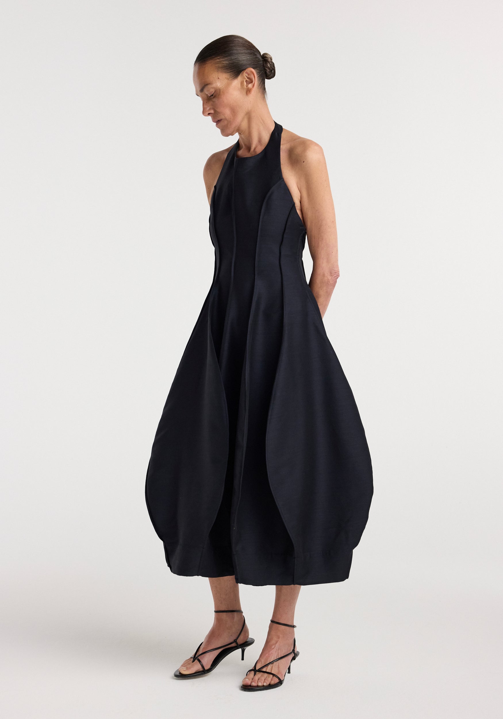 Open back tulip dress