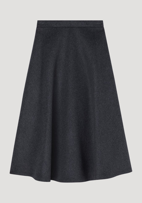 A-line skirt | anthracite melange