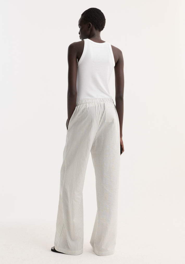 Silk stripe pyjama trousers | fine stripe