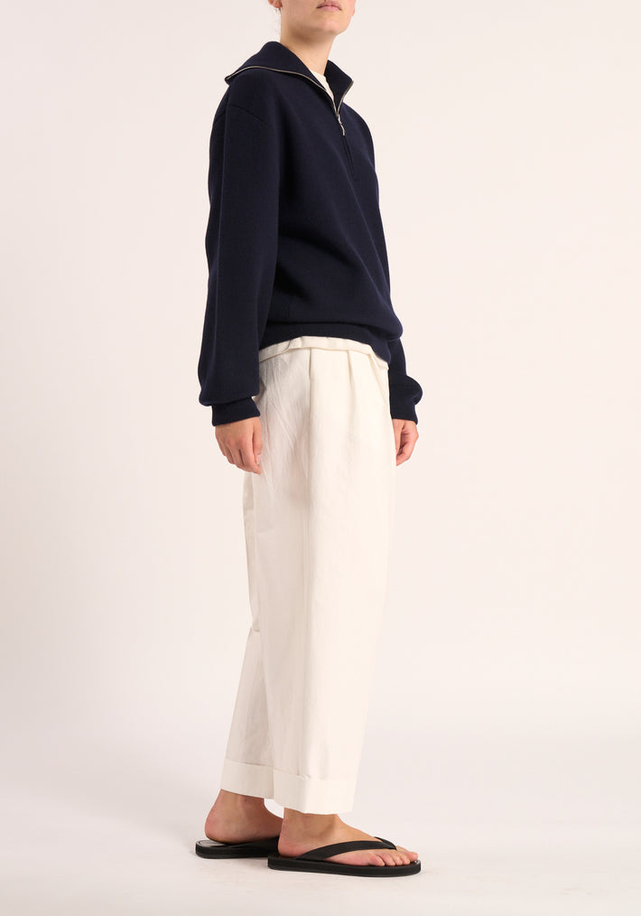 Merino wool polo | navy