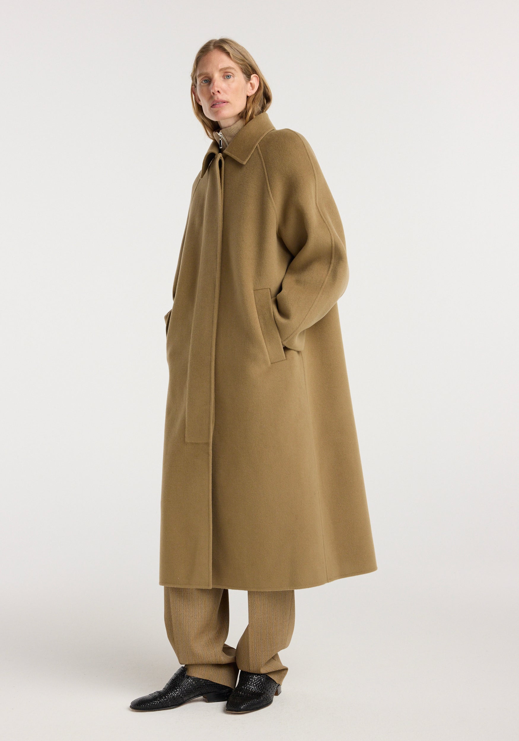 美品 PERVERZE Double Face Wool Large Coat Double-faced wool padded coat– Róhe