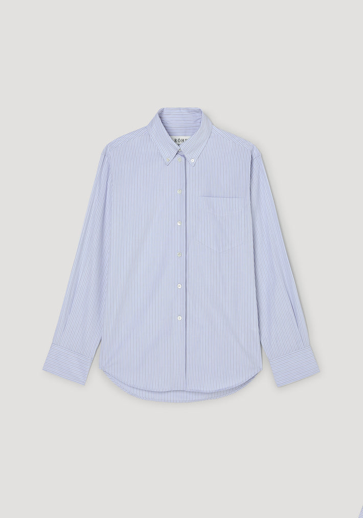 Oxford striped shirt | blue stripe